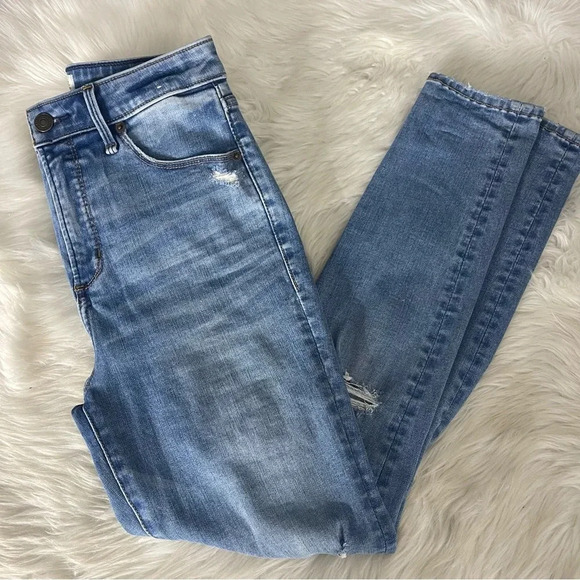Abercrombie & Fitch High Rise Super Skinny Curve Love Jeans Size 27 / 4 Short - Picture 6 of 7